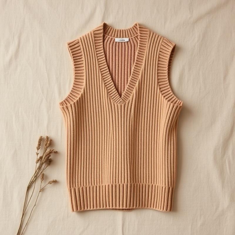 Ribbed Wool Vest